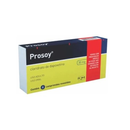 Prosoy (Dapaxetina) 30mg 6 Comprimidos – Ejaculação precoce