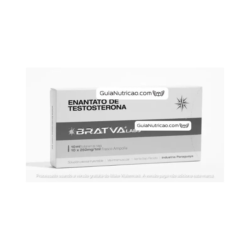 Enantato de Testosterona 250mg/ml 10x1ml - Bravta Labs